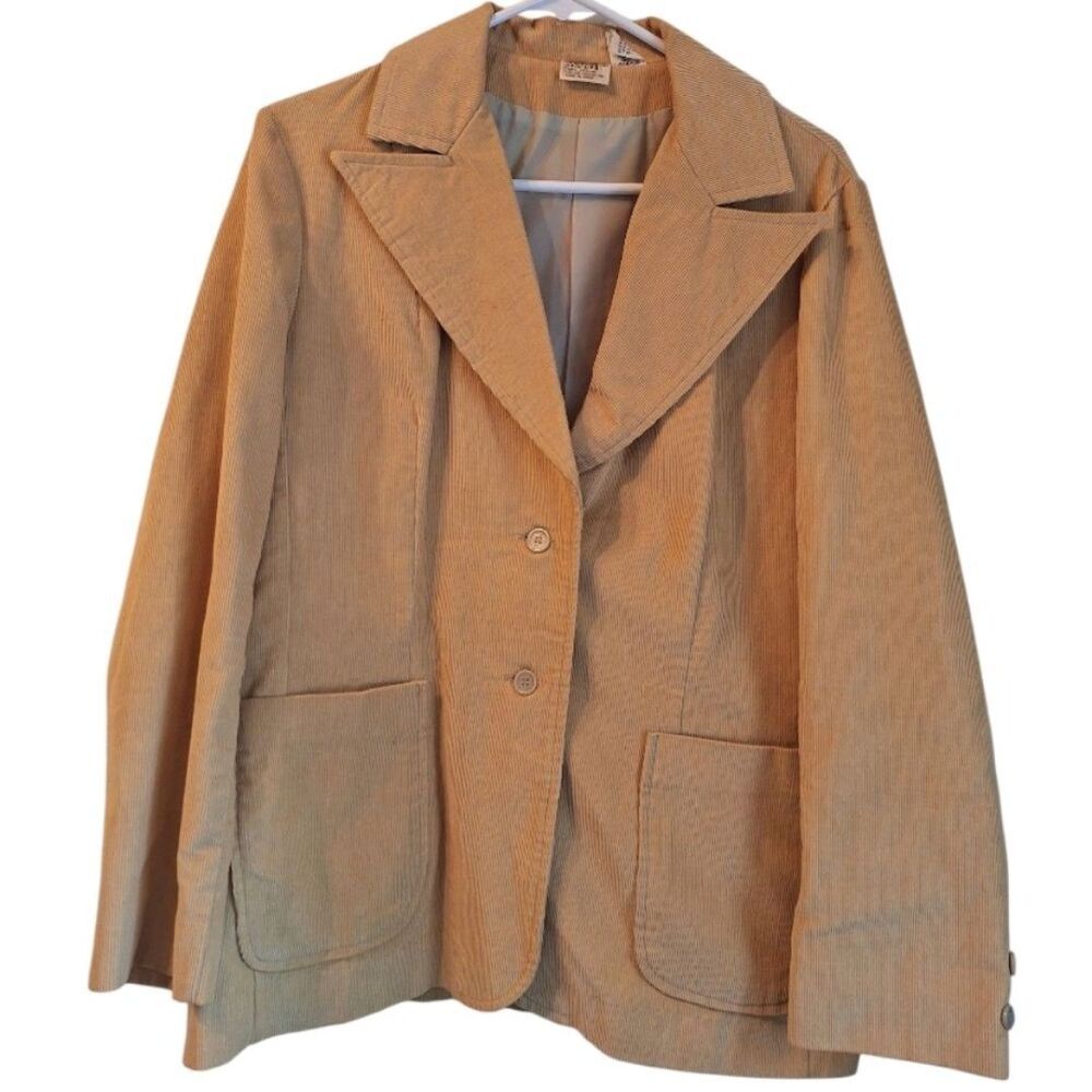 Vintage Montgomery Ward Tan Corduroy Blazer